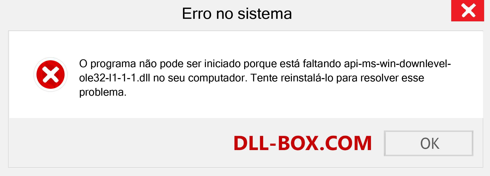 Arquivo api-ms-win-downlevel-ole32-l1-1-1.dll ausente ?. Download para Windows 7, 8, 10 - Correção de erro ausente api-ms-win-downlevel-ole32-l1-1-1 dll no Windows, fotos, imagens